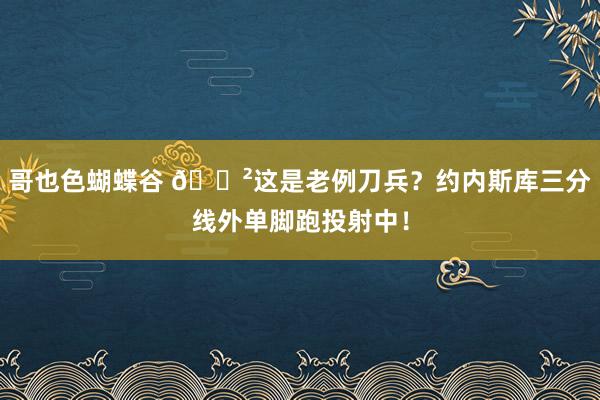 哥也色蝴蝶谷 😲这是老例刀兵？约内斯库三分线外单脚跑投射中！