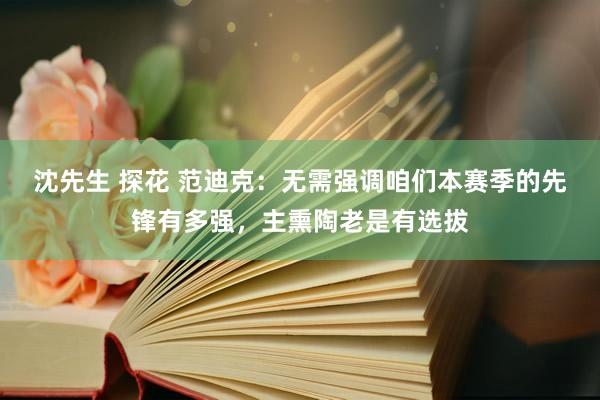 沈先生 探花 范迪克：无需强调咱们本赛季的先锋有多强，主熏陶老是有选拔