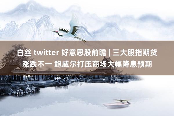 白丝 twitter 好意思股前瞻 | 三大股指期货涨跌不一 鲍威尔打压商场大幅降息预期