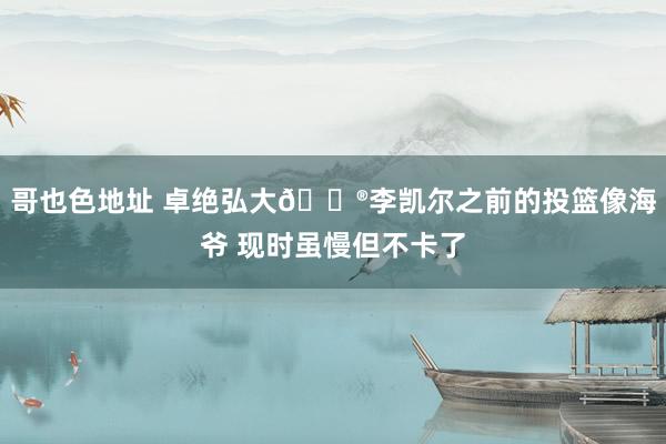 哥也色地址 卓绝弘大😮李凯尔之前的投篮像海爷 现时虽慢但不卡了