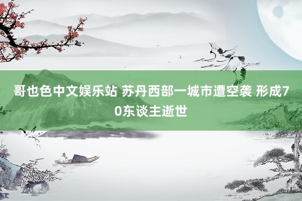 哥也色中文娱乐站 苏丹西部一城市遭空袭 形成70东谈主逝世