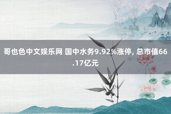 哥也色中文娱乐网 国中水务9.92%涨停， 总市值66.17亿元