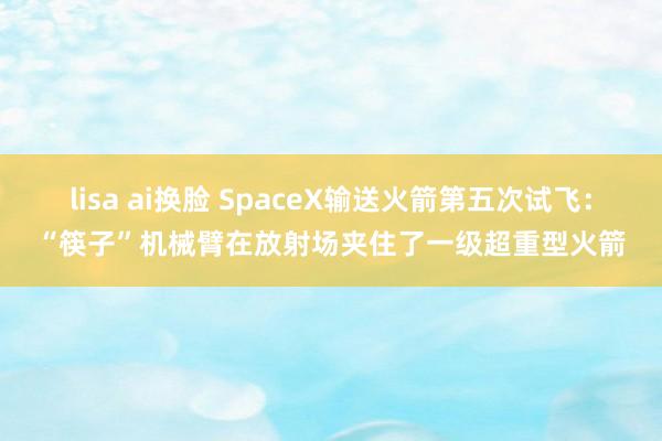 lisa ai换脸 SpaceX输送火箭第五次试飞：“筷子”机械臂在放射场夹住了一级超重型火箭