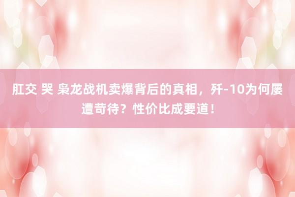 肛交 哭 枭龙战机卖爆背后的真相，歼-10为何屡遭苛待？性价比成要道！