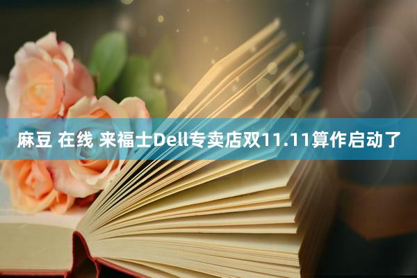 麻豆 在线 来福士Dell专卖店双11.11算作启动了